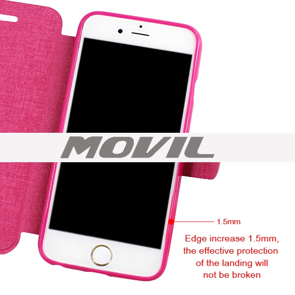 NP-2565 Funda PU con diamante para Apple iPhone 6-8